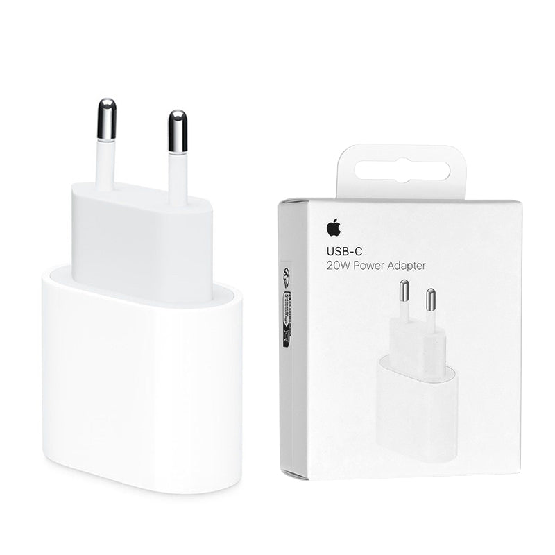 Apple Type-C 20W Power Adapter, Fast Power Adapter, White 