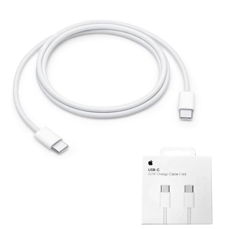 Type-C 60W Data Cable, 1m, Fast Charging and Data Transfer, White