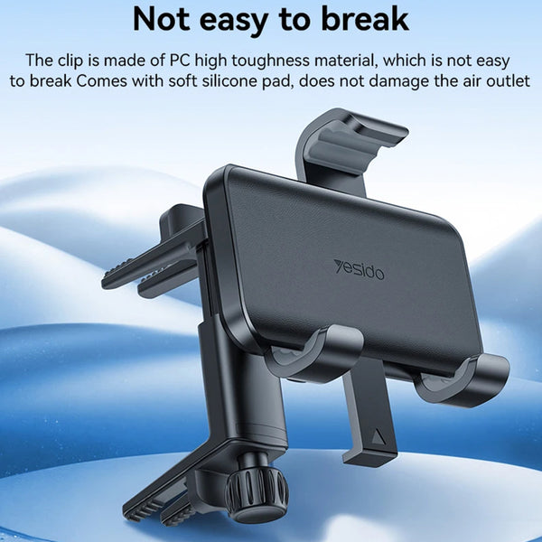 Car Holder Compatible with Round Air Outlets, 4.8-7.0 Inch Phone