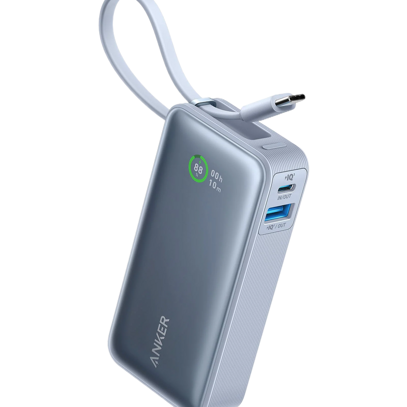 Anker Nano Power Bank (30W, Built-In USB-C Cable)