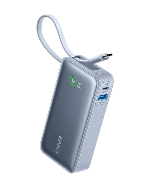 Anker Nano Power Bank (30W, Built-In USB-C Cable)