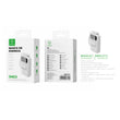 Power bank 5400 mAh 5 V 2 A with 4 ABS + PC cables - white - MX0137 BL
