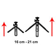 Mini tripod selfie stick holder for phone camera GoPro 16 - 21 cm